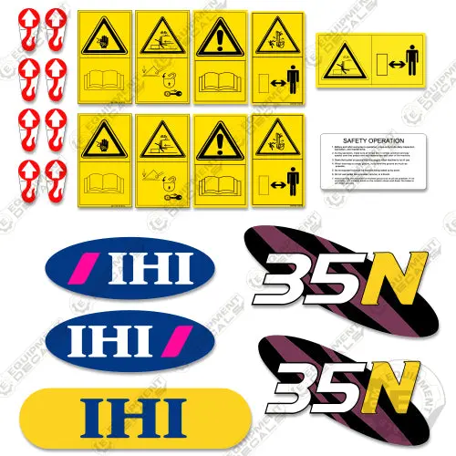 Fits Ihi 35N Decal Kit Mini Excavator 1