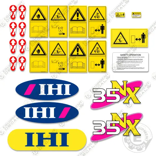 Fits Ihi 35Nx Decal Kit Mini Excavator 1