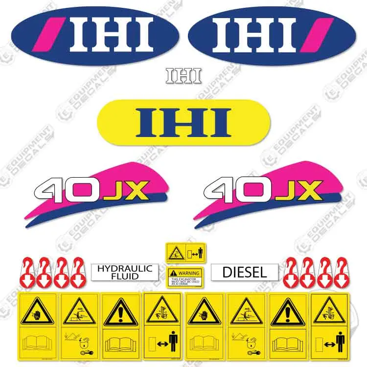 Fits Ihi 40Jx Decal Kit Mini Excavator 1