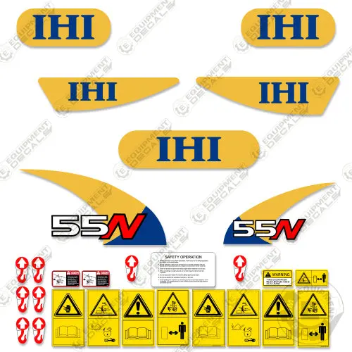 Fits Ihi 55N Decal Kit Mini Excavator 1