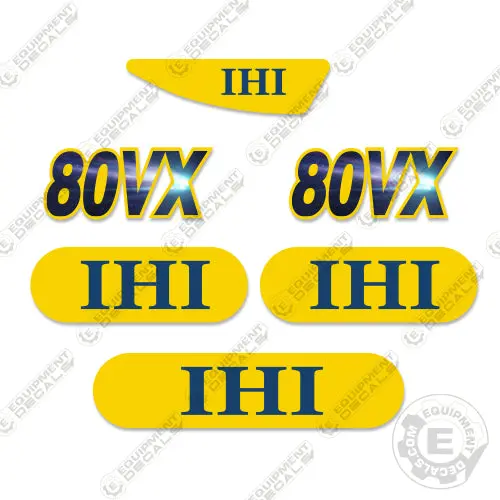 Fits Ihi 80Vx Decal Kit Mini Excavator 1