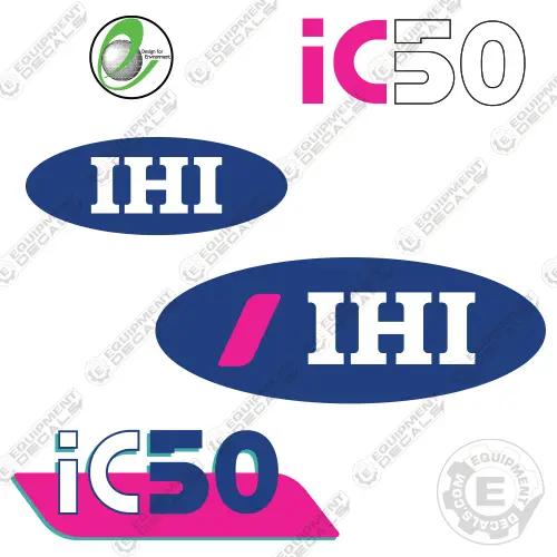 Fits Ihi Ic50 Decal Kit Crawler Carrier 1