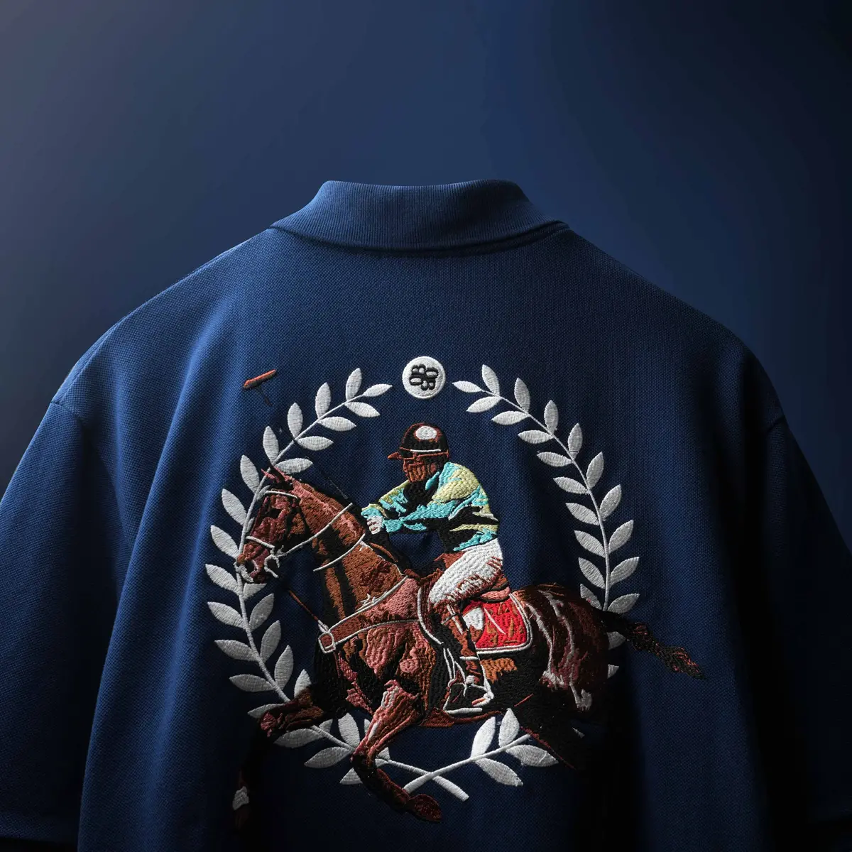 Navy Saddle League Polo T-Shirt 1
