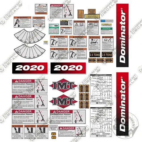 Fits Imt 2020 Decal Kit - Full Safety Set (New Style) 1
