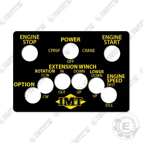 Fits Imt Crane Truck 3820 Remote Control Decal 1