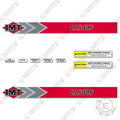 Fits Imt Cas40p Decal Kit Air Compressor 1