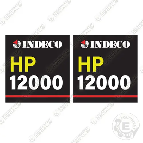 Fits Indeco Hp1200 Decal Kit Hydraulic Hammer 1