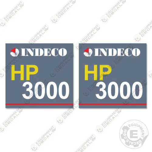 Fits Indeco Hp3000 Decal Kit Hydraulic Hammer 1
