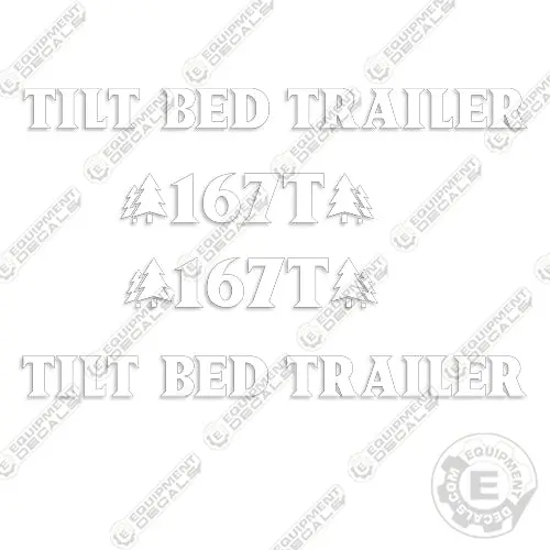 Industrias America 167T Decal Kit Tilt Bed Trailer 1