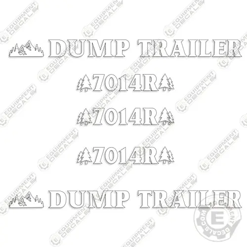 Industrias America 7014R Decal Kit Dump Trailer 1