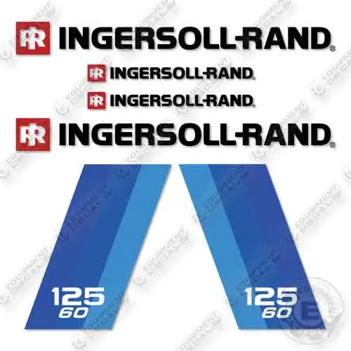 Fits Ingersoll-Rand 125 60 Compressor Decal Kit 1