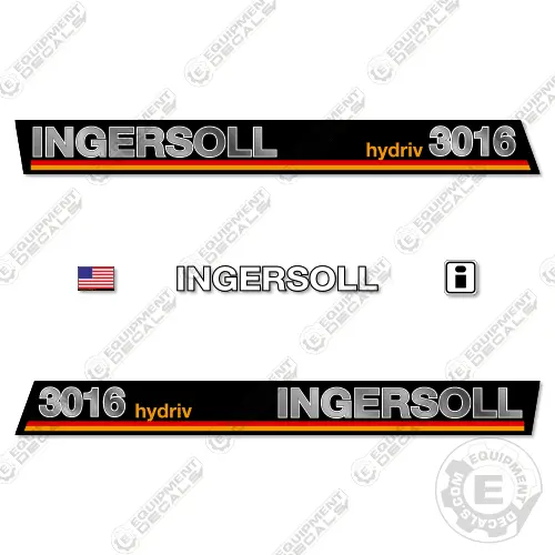 Fits Ingersoll 3016 Hydriv Decal Kit Mower 1