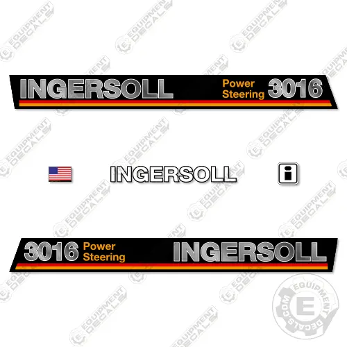Fits Ingersoll 3016 Power Steering Decal Kit Mower 1