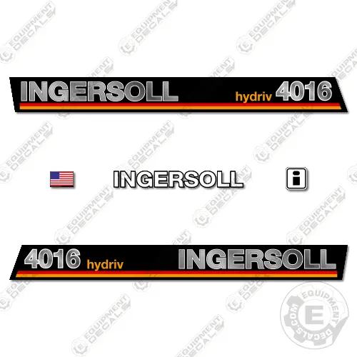 Fits Ingersoll 4016 Hydriv Decal Kit Mower 1