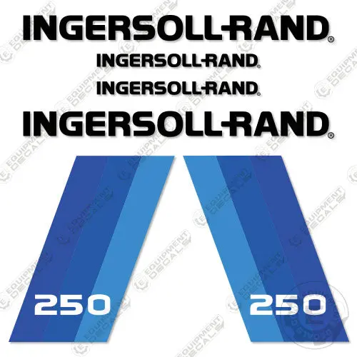 Fits Ingersoll-Rand 250 Decal Kit Compressor 1
