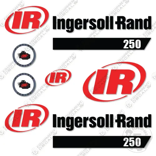 Fits Ingersoll-Rand 250 Decal Kit Roller (Platinum) 1