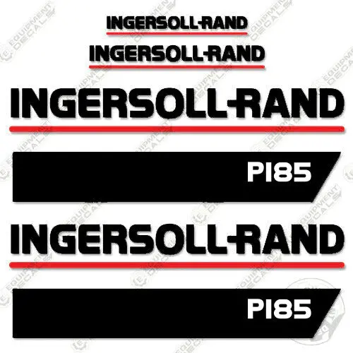 Fits Ingersoll-Rand P185 Decal Kit Compressor 1