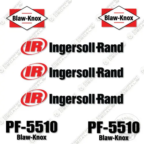Fits Ingersoll-Rand Pf-5510 Decal Kit Paver 1