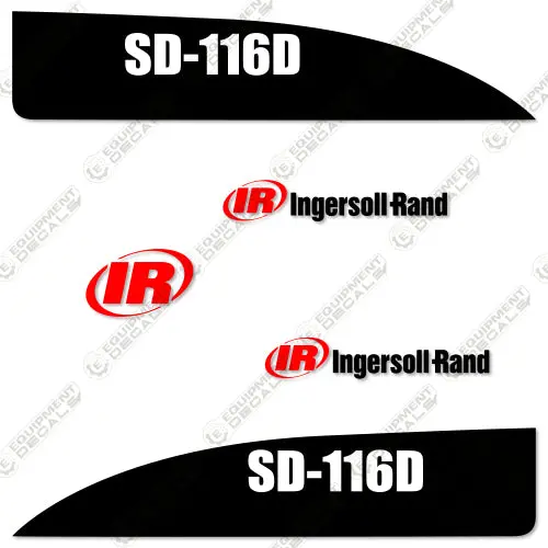 Fits Ingersoll-Rand Sd-116D Decal Kit Roller 1