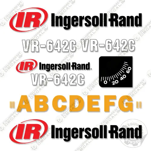 Fits Ingersoll Rand Vr-642C Decal Kit Telehandler Forklift 1