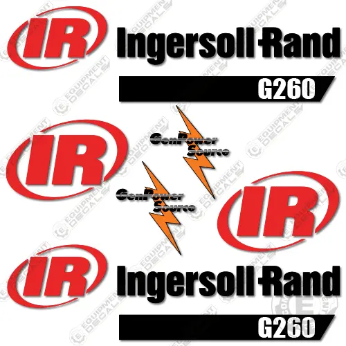 Fits Ingersoll-Rand G260 Decal Kit Generator 1