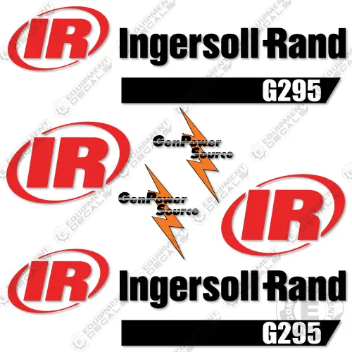 Fits Ingersoll-Rand G295 Decal Kit Generator 1