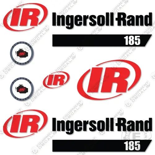 Fits Ingersoll-Rand 185 Decal Kit Roller (Platinum) 1