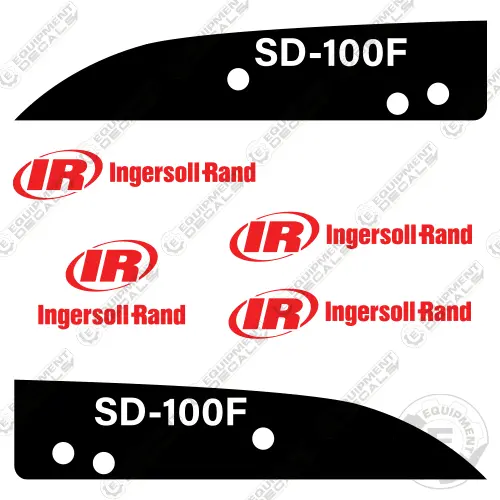 Fits Ingersoll-Rand Sd-100F Decal Kit Compactor 1
