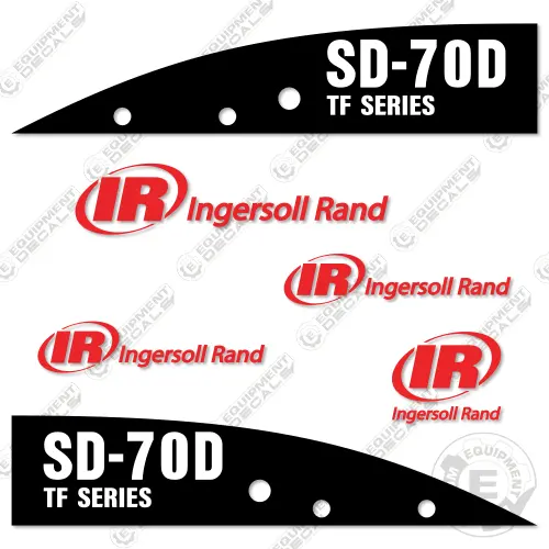 Fits Ingersoll-Rand Sd-70D Decal Kit Compactor 1