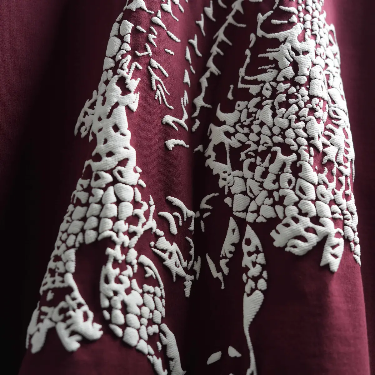 Burgundy Crocodile T-Shirt 3