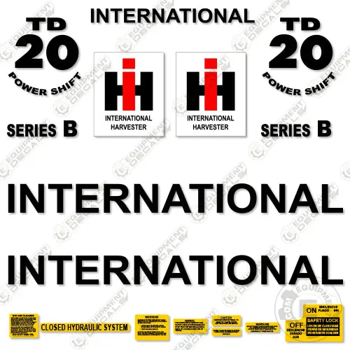 Fits International Harvester Td20b Decal Kit Dozer 1