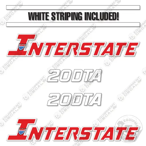 Fits Interstate 20Dta Decal Kit 1