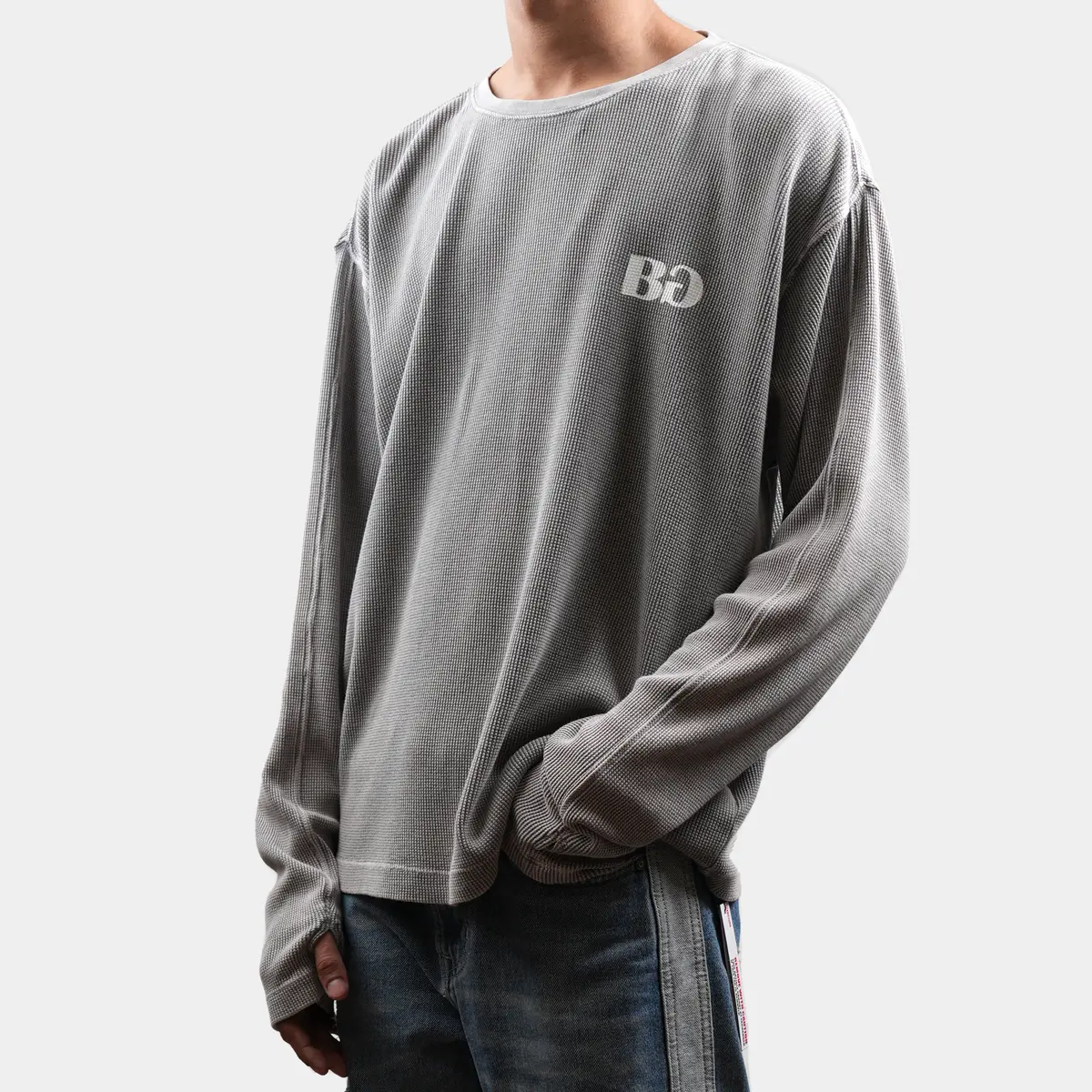 Glacier Grey Full Sleeve T-Shirt 1