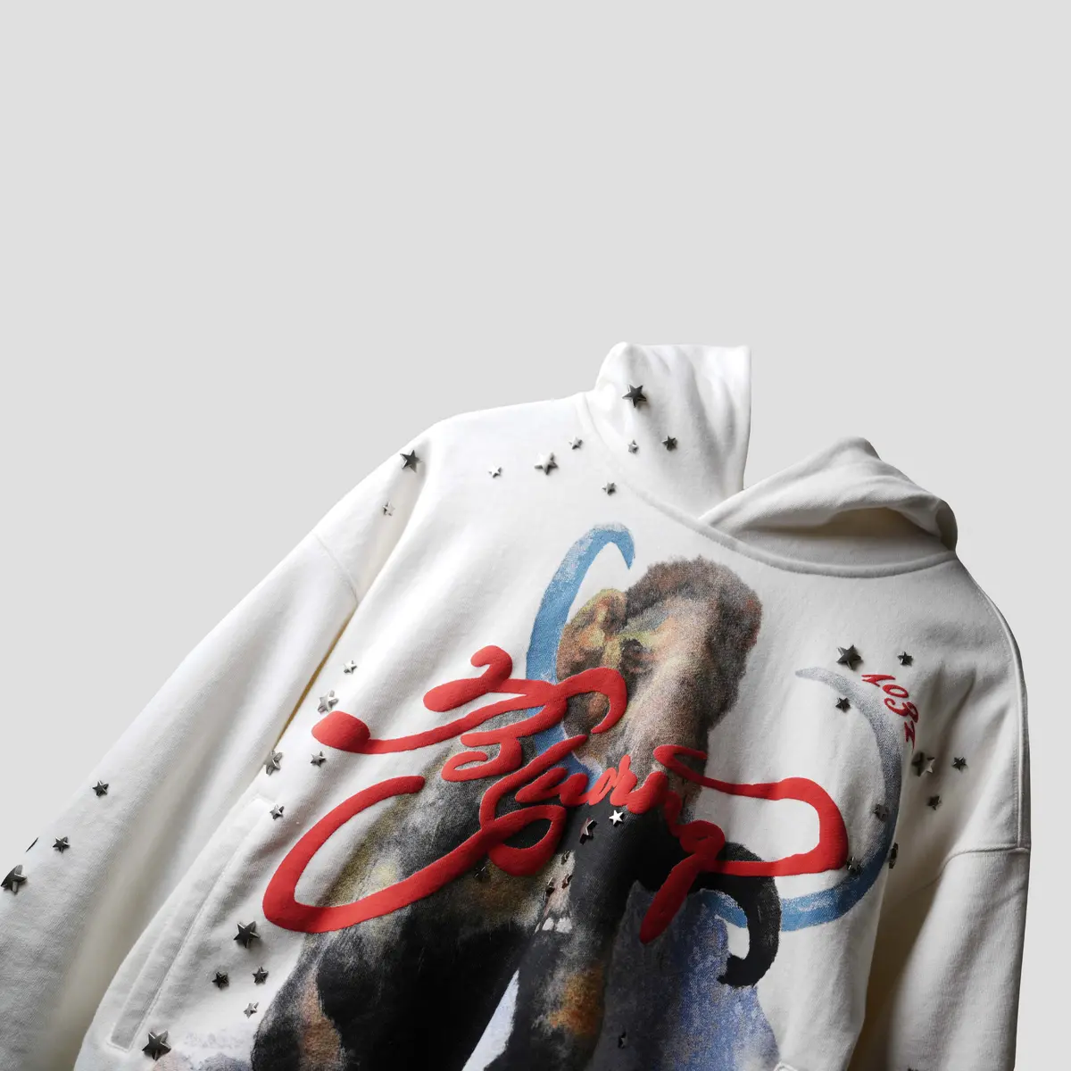 White Star Studded Hoodie 2