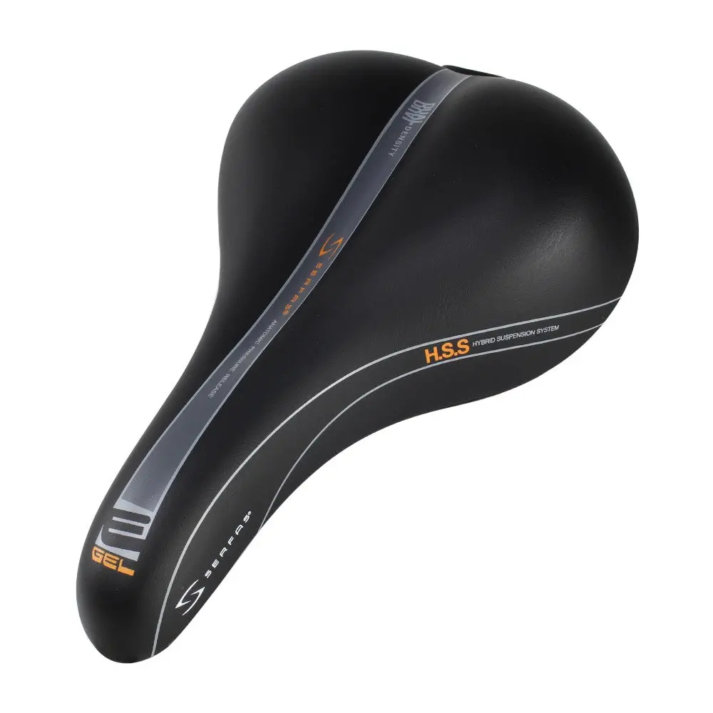 Serfas Dual Density E-Gel Mens Saddle - Black 1
