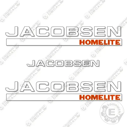 Fits Jacobsen Homelite Decal Kit Mower 1