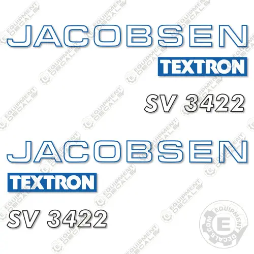 Fits Jacobsen Sv3422 Decal Kit Utility Vehicle 1