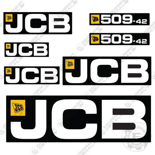 Fits Jcb 509-42 Telehandler Decal Kit Loadall Full Set 1