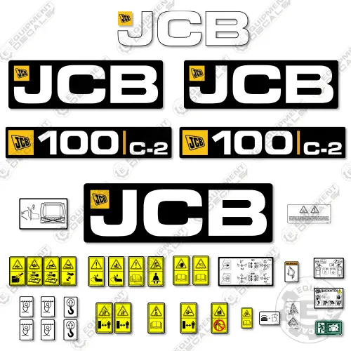 Fits Jcb 100C-2 Decal Kit Mini Excavator 1