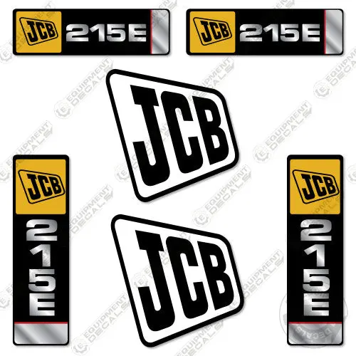 Fits Jcb 215E Decal Kit Backhoe 1