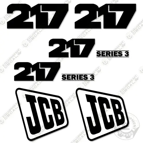 Fits Jcb 217 Decal Kit Backhoe 1