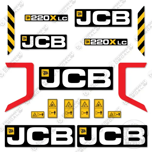 Fits Jcb 220X Lc Decal Kit Excavator 1