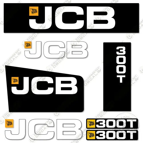 Fits Jcb 300T Decal Kit Skid Steer 1