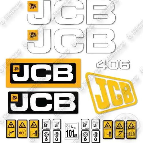 Fits Jcb 406T4 Decal Kit Wheel Loader 1