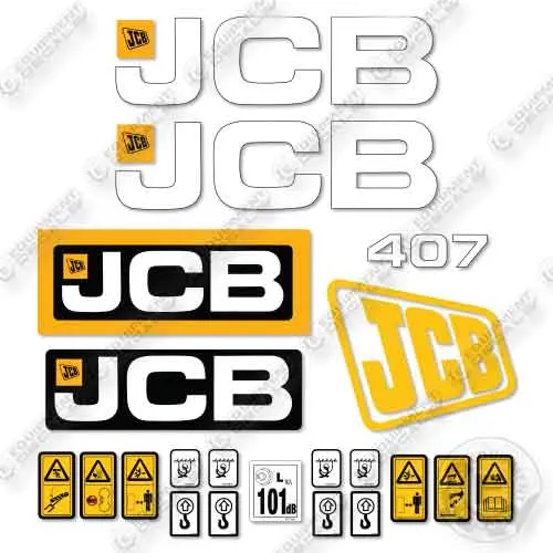 Fits Jcb 407T4 Decal Kit Wheel Loader 1