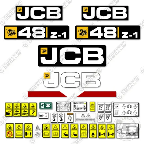 Fits Jcb 48Z-1 Decal Kit Mini Excavator 1