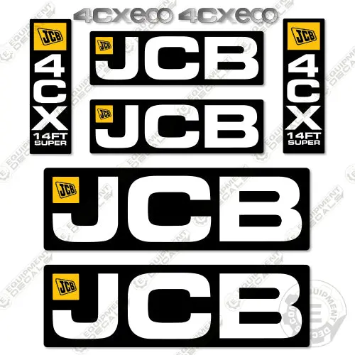 Fits Jcb 4Cx 14Ft Super Decal Kit Backhoe 1