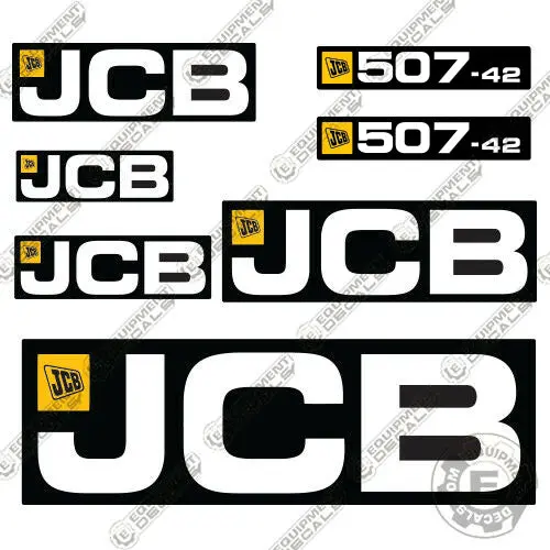 Fits Jcb 507-42 Telehandler Decal Kit Loadall 1