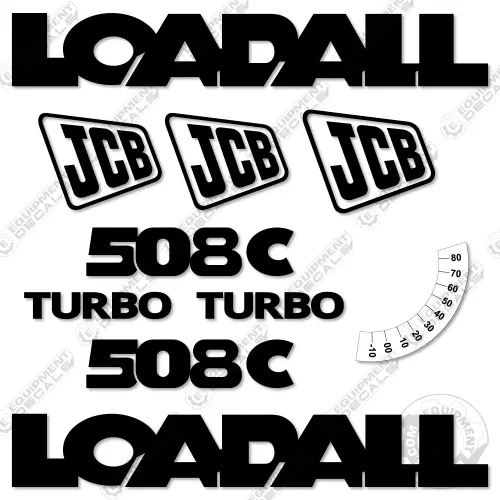 Fits Jcb 508C Decal Kit Telehandler (Older Style) 1