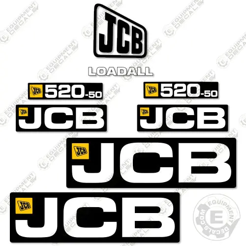 Fits Jcb 520-50 Decal Kit Telehandler - Style 2 1